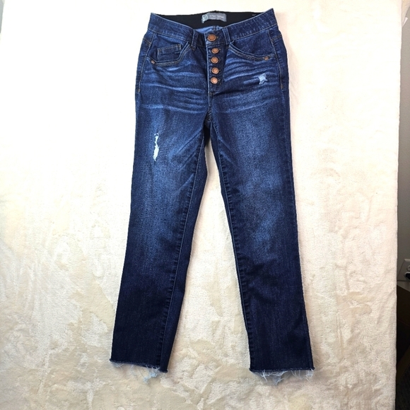 Wit & Wisdom Jeans Straight Leg Denim Women's 0 Button Fly Ab comfort stretch - Picture 1 of 11